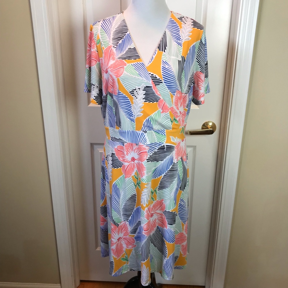 Ann Taylor | Faux Wrap Dress, XL